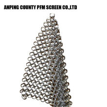 Ss Wire vente chaude soudée en acier inoxydable 304 Chainmail Scrubber